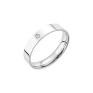 Par de Alianças de Namoro Prata 925 Lume 5 mm