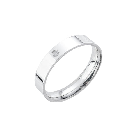 Par de Alianças de Namoro Prata 925 Lume 5 mm
