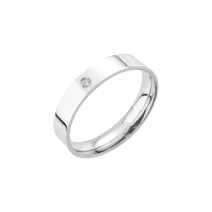 Par de Alianças de Namoro Prata 925 Lume 5 mm