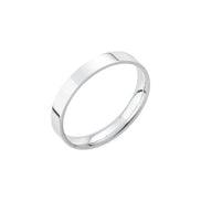 Par de Alianças de Namoro em Prata 925 — Lume 4 mm