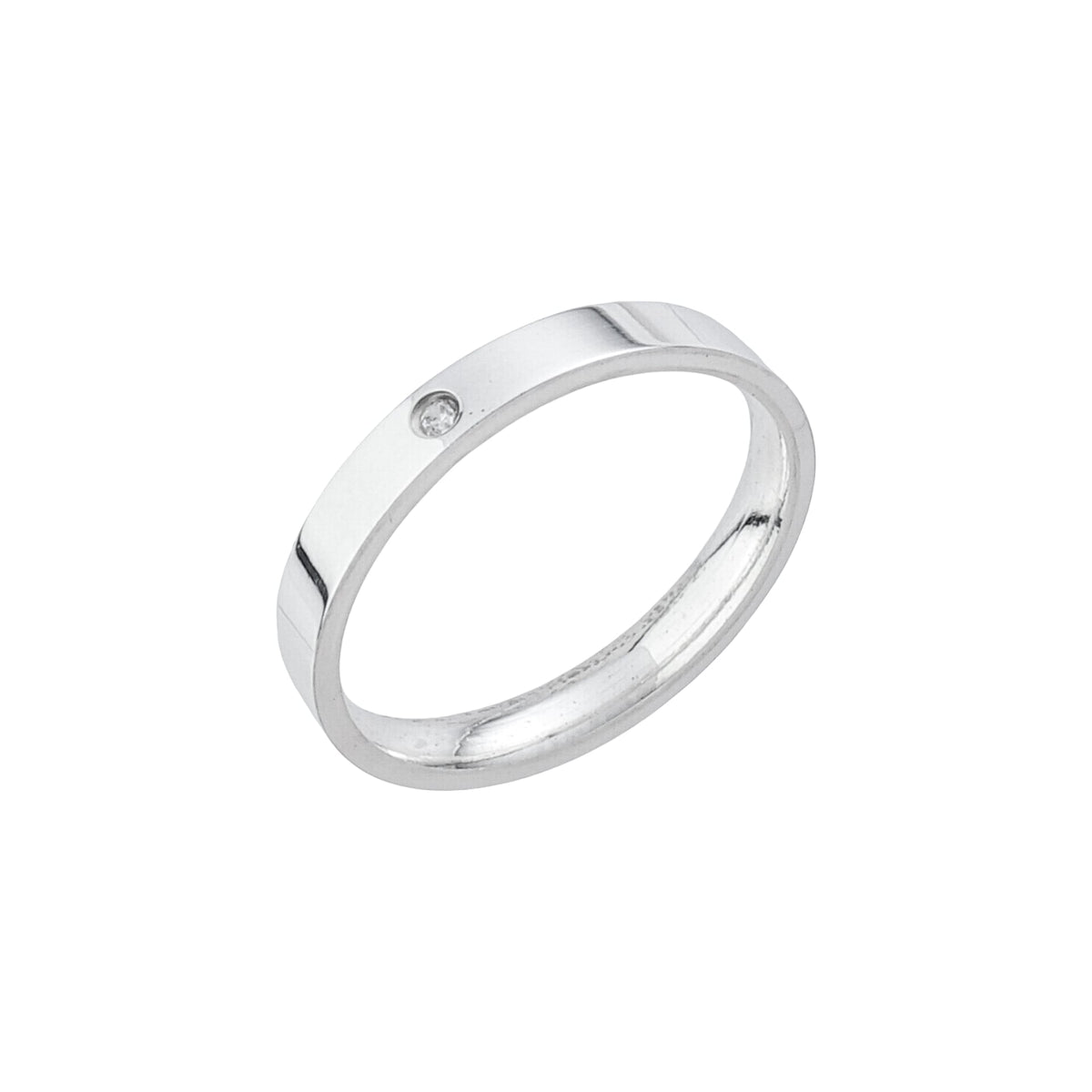 Par de Alianças de Namoro em Prata 925 — Lume 4 mm