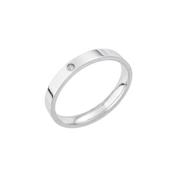 Par de Alianças de Namoro em Prata 925 — Lume 4 mm